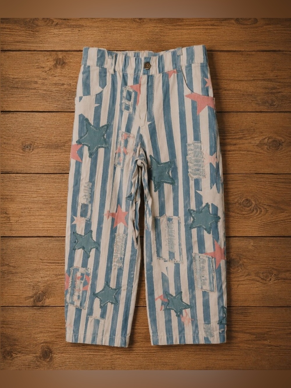 NWT A Rare Bird Stars and Stripes Pants Sz XL